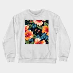 Hibiscus Flowers Pattern 11 Crewneck Sweatshirt